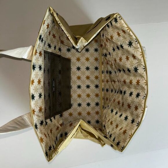 Lug Rover X-Large Carry-All Tote Metallic Gold with North Star Cream Interior - Picture 10 of 15